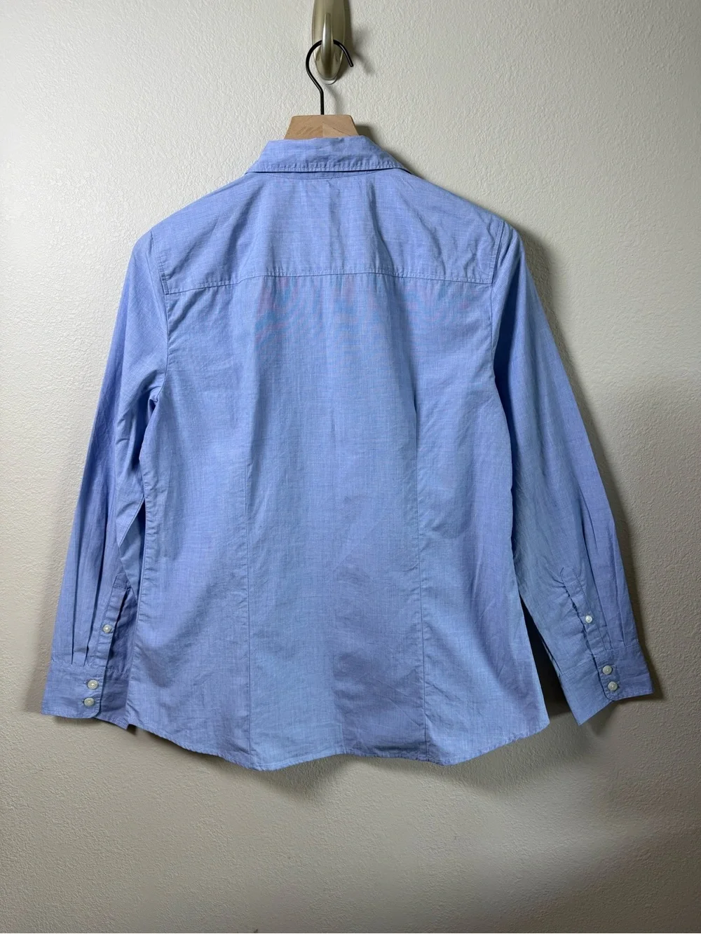 J Crew NWT Blue Signature Fit Button Up Cotton Long Sleeve Shirt AG364 Sz MED